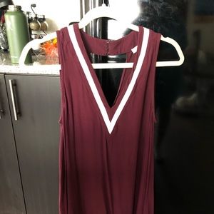 maroon dress